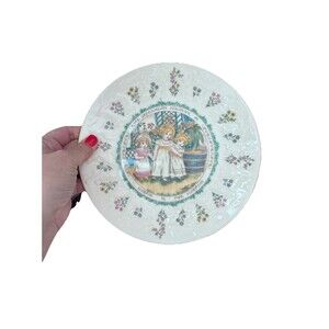 Kate Greenaway Almanack Decorative Plate Royal Doulton Vtg 70s Scorpio Girls